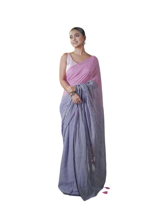 Vasthrlay Striped Lightweight Unstitched Elegant