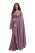 Vasthrlay Purple Border Unstitched Saree