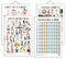 Educational Charts - Alphabet, Numbers 1-100, Colours, Parts of the Body, Fruit, Vehicles- 1, Good Habits 1, Communication, Action Words and Road Sign