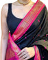 Vasthrlay Black Kanjivaram Traditional Saree