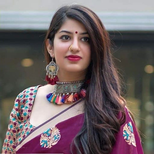 Vasthrlay Banarasi Border Saree