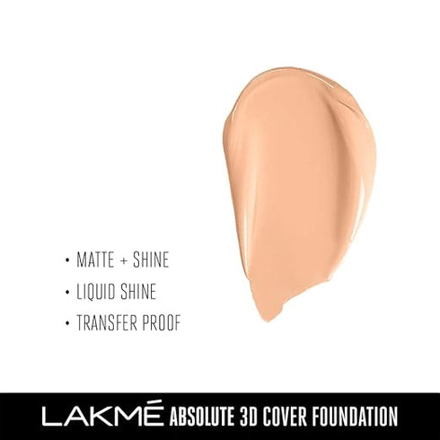 Lakme Absolute 3D Cover Foundation | Cool Ivory