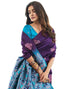 Vasthrlay Jacquard Kanjivaram Unstitched Pista Green Saree