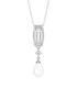 Clara 925 Sterling Silver Pearl Queen Pendant Chain