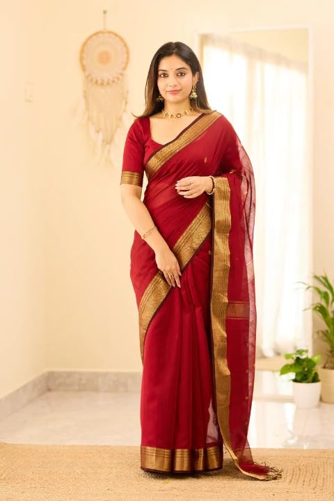 Vasthrlay Traditional Unstitched Saree