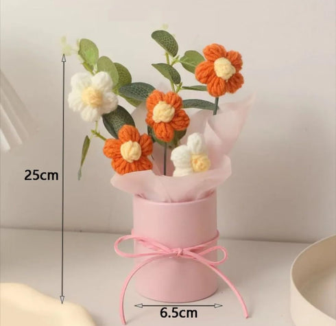Artificial Crochet Flower Bouquet