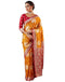 Vasthrlay Banarasi Jacquard Unstitched White Saree