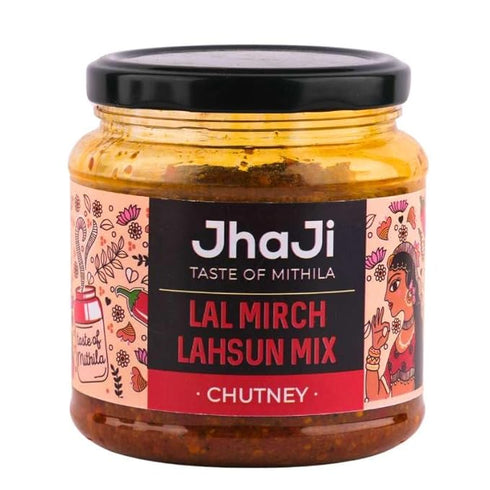 JhaJi - Taste of Mithila Store's Lal Mirch Lahsun Chutney