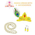 Krishna and Radha Dress For Kids With Accessories Mukut