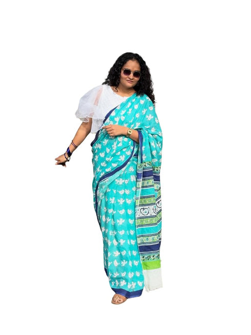 Vasthrlay Printed Contrast Premium Unstitched