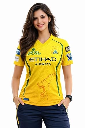 Dhoni 7 New Csk Jersey 2026 for Womens