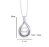Clara 925 Sterling Silver Real Pearl Pendant chain