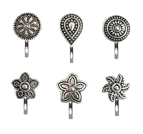 Vama Fashions Without Piercing Nosering Pressing Type Clip