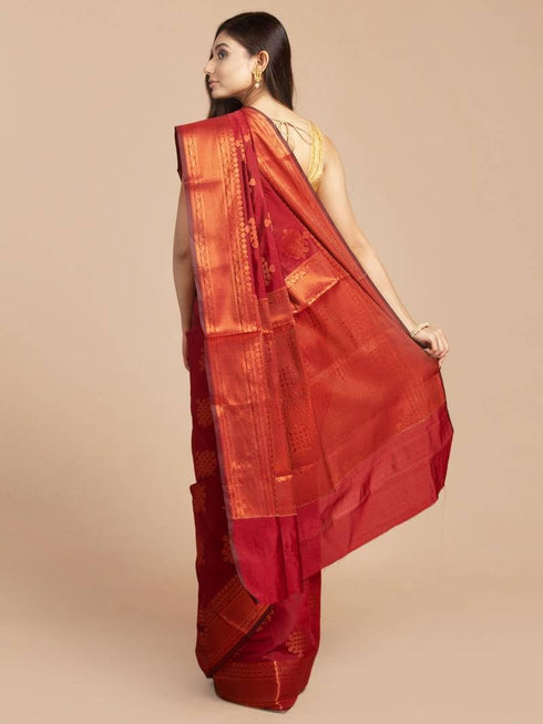 Vasthrlay Banarasi Unstitched Saree