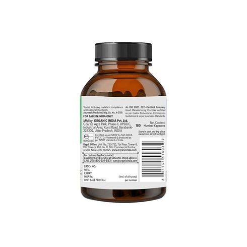 Organic India Flexibility Veg Capsules Bottle