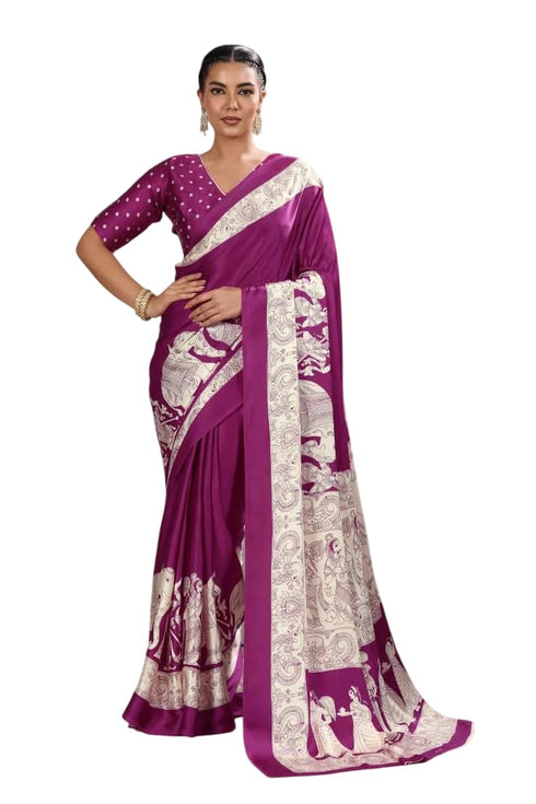 Vasthrlay Modal Kalamkari Designer Beautiful Blouse