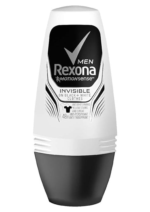 Rexona MotionSense Invisible Black + White 48h Anti-perspirant Roll On for Men