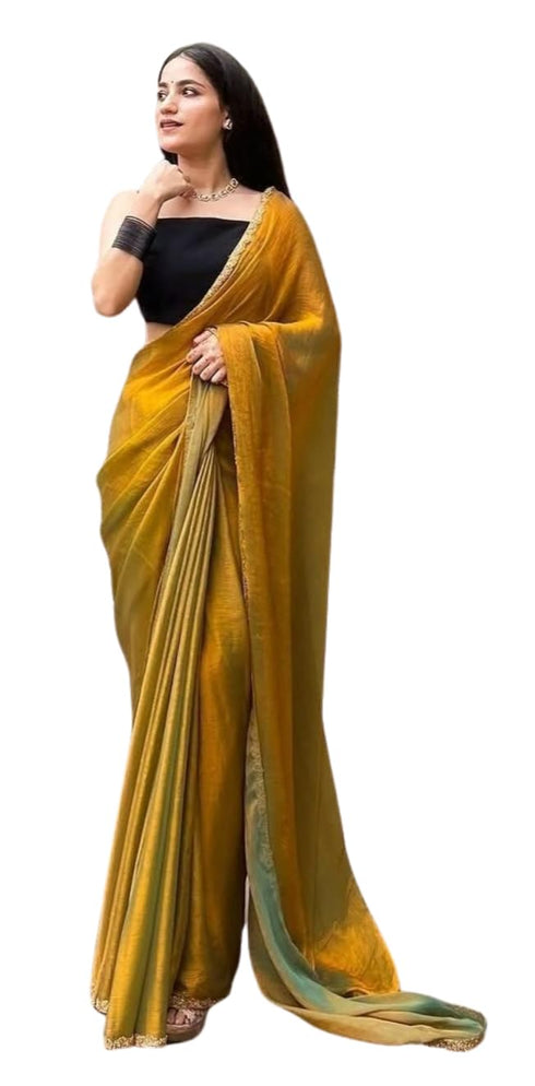 Vasthrlay Boarder Unstitched Chhaava Mustarddddd Mustard Free Ethnic Wear