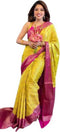 Vasthrlay Yellow Banarasi Saree