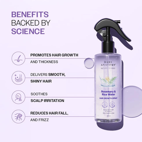 Bare Anatomy Nature x Science Rosemary Water Spray for Hair Growth