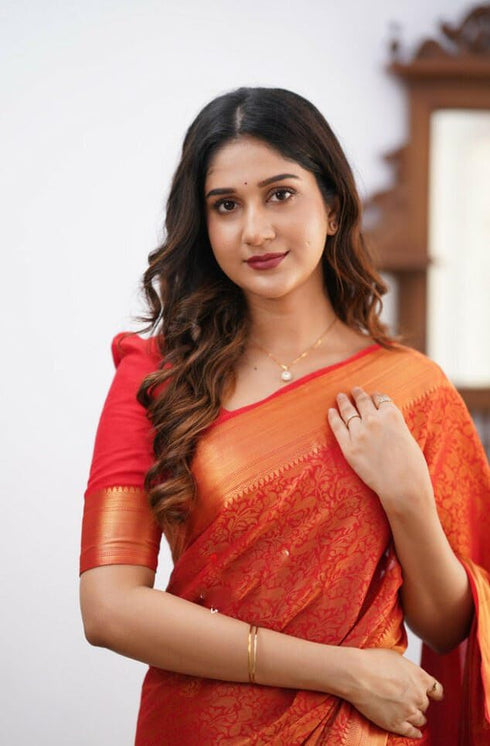 Vasthrlay Kanjivaram Woven Saree