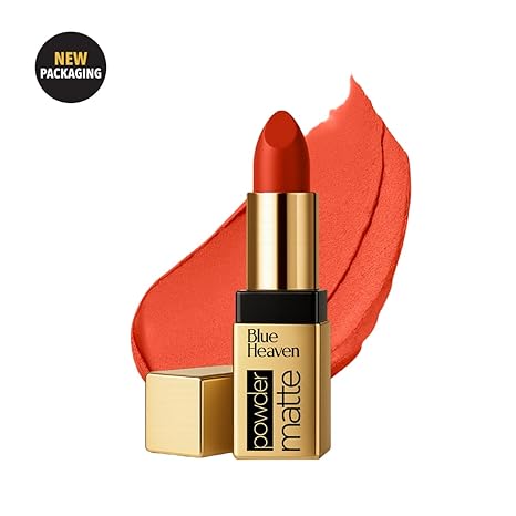 Blue Heaven Powder Matte Lipstick Fiery Orange