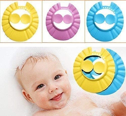 Jankylabh Soft Adjustable Visor Hat - Safe Shampoo Shower Bathing Protection Cap for Toddlers