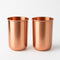 HEALTHANDWEALTH Pure Copper Tumbler Set of 2 Julep Cup 250ml