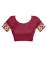 Vasthrlay Women's Maroon Kanchipuram Saree