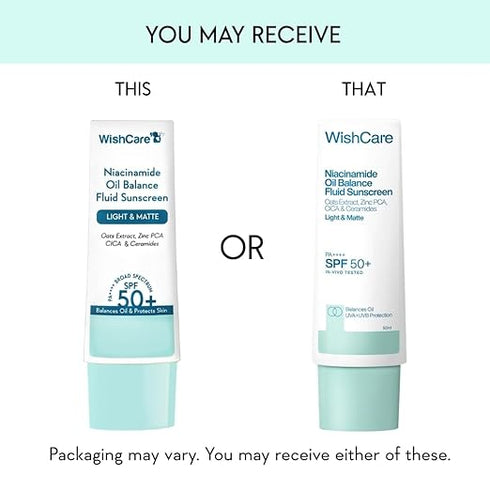 WishCare Niacinamide Oil Balance Fluid Sunscreen SPF 50 PA++++