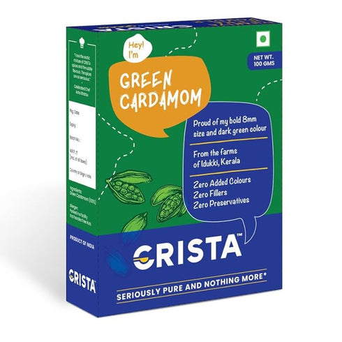 CRISTA 100gm Whole Green Cardamom | Elaichi