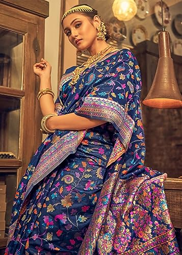 Vasthrlay Kanjivaram Unstitched Saree