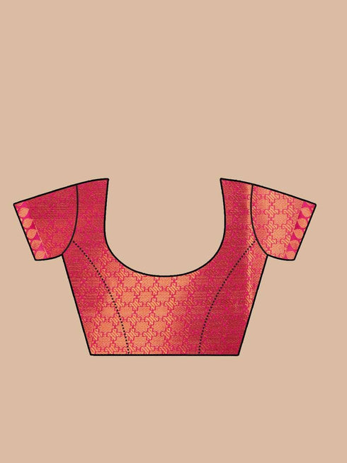 Vasthrlay Banarasi Unstitched Saree