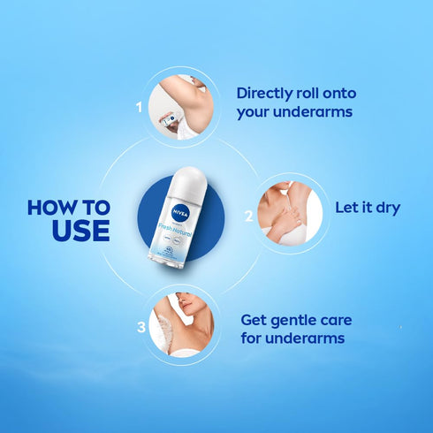 Nivea Deodorant Roll On Fresh Natural