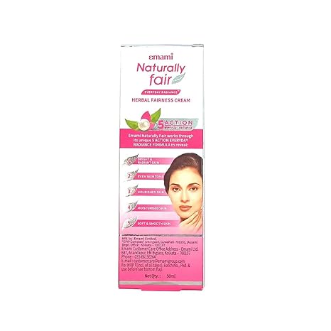 Emami Naturally Fair EVERYDAY RADIANCE Herbal Fairness Cream 50ml
