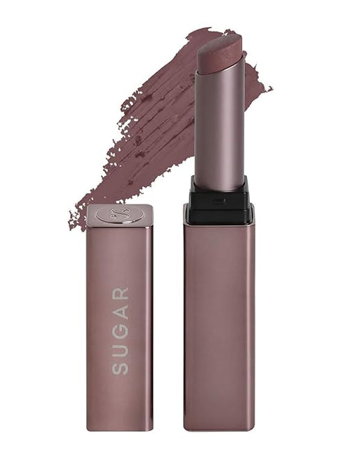 Sugar Cosmetics Mettle Satin Lipstick 07 Gabriella | Soft Dusty Nude | Nude Pink Super Hydrating Smoothens Fine Lines