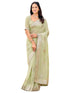 Vasthrlay Shimmer Embroidery Sky Saree