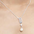 Clara 925 Sterling Silver Pearl Queen Pendant Chain