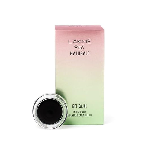 Lakme 9To5 Naturale Gel Kajal | Black