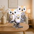 Lucky Owl Statue for Good Luck 7 Inch Resin Figurine Antique Multicolour