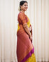 Vasthrlay Yellow Kanjivaram Saree