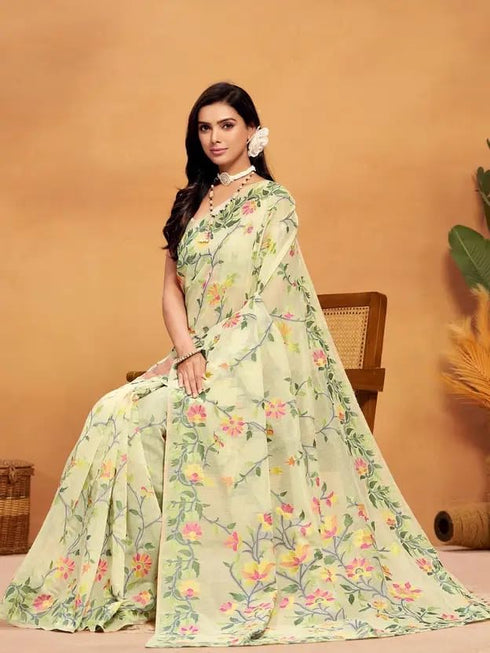 Vasthrlay Printed Kalamkari Matcching Unstitched