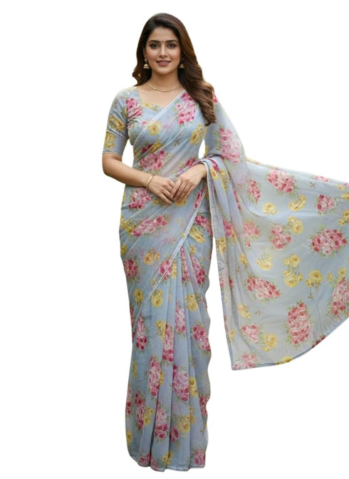 Vasthrlay Georgette Unstitched Lightweight Lightrama