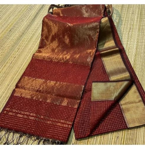 Vasthrlay Handwoven Designer Unstitched Saree