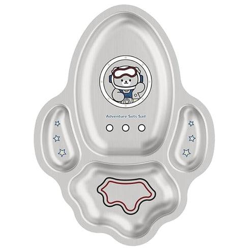 Stainless Steel Divided Meal Plate for Baby