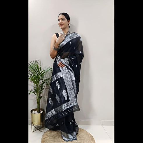 Vasthrlay Cotton Unstitched Saree