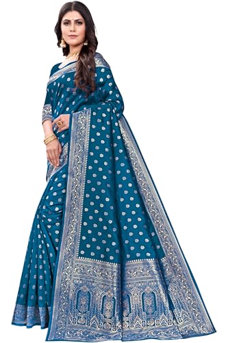 Vasthrlay Banarasi Kanjivaram Wedding Paithani Saree With Blouse Piece