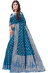 Vasthrlay Banarasi Kanjivaram Wedding Paithani Saree With Blouse Piece
