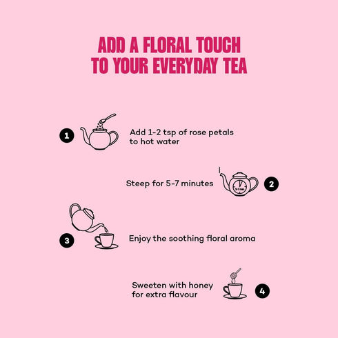 Urban Platter Sun Dried Rose Petals