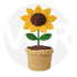 Handmade Crochet Sunflower Pot (47 g)